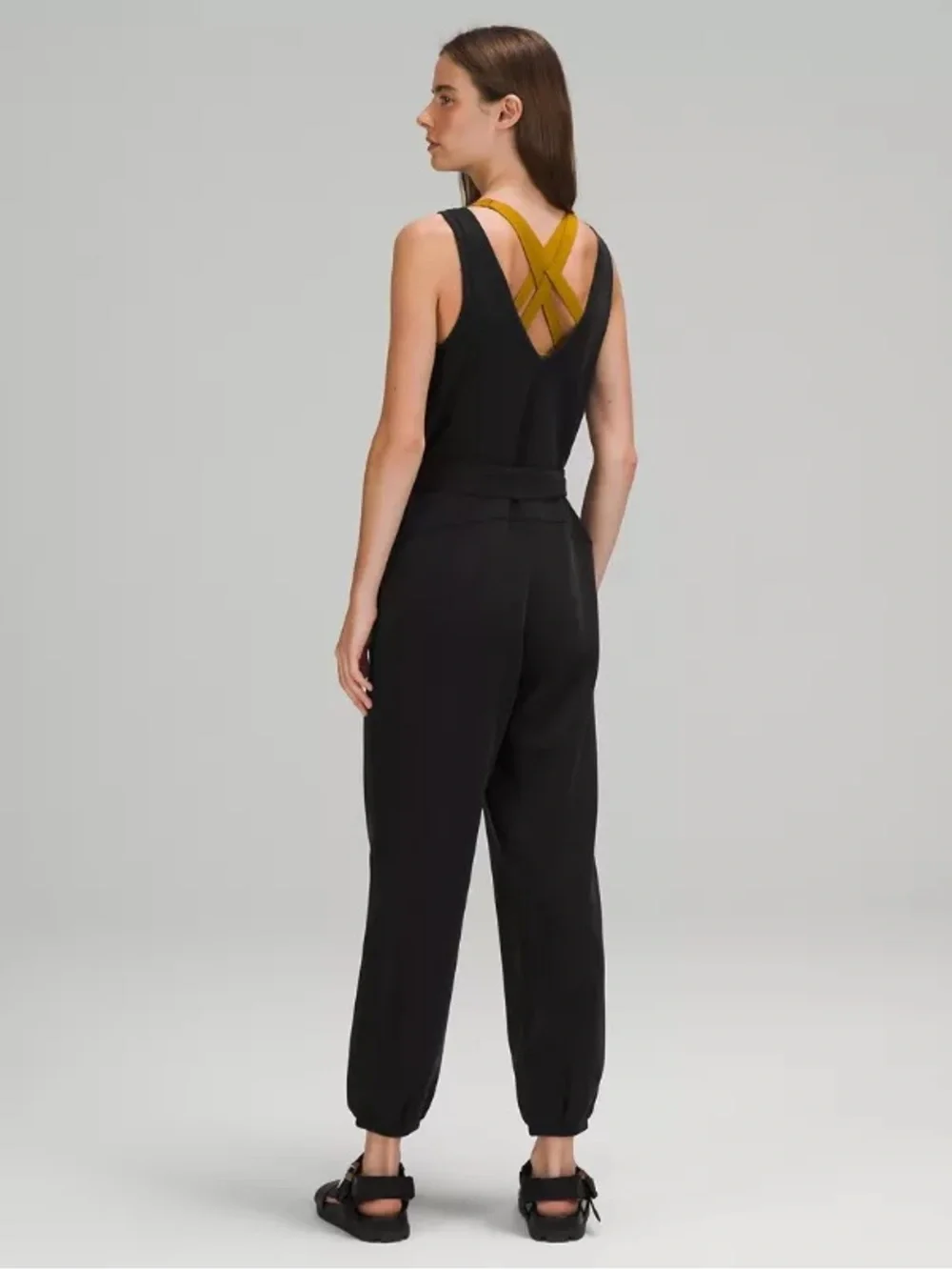 Lululemon Ease of It All Jumpsuit Black Size 4 Athleisure One Piece - Picture 2 of 4